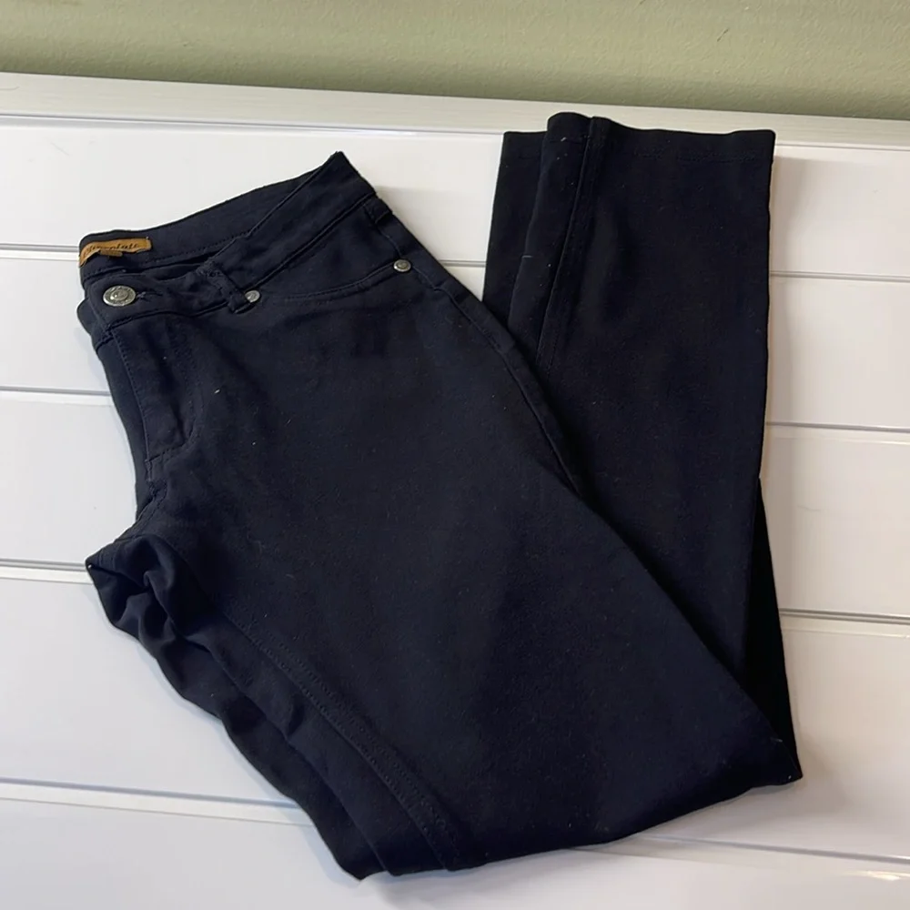 Chocolate Black Skinny Pants - Picture 3 of 5